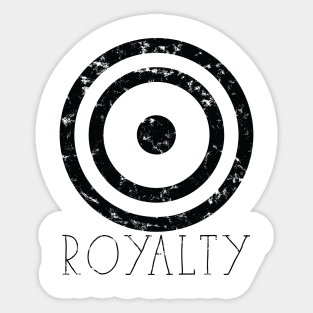 Africa Sankofa Adinkra Symbol "Royalty" Black Colour. Sticker